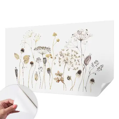 Papier peint intissé fleurs sauvages