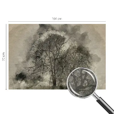 Papier peint photographique sur tissu non tissé Arbres mystérieux