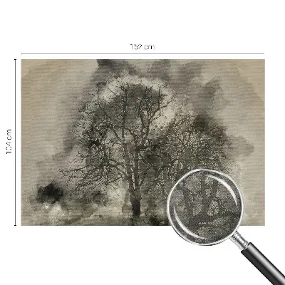 Papier peint photographique sur tissu non tissé Arbres mystérieux