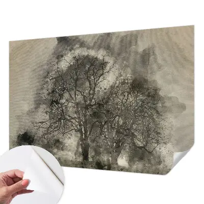 Papier peint photographique sur tissu non tissé Arbres mystérieux