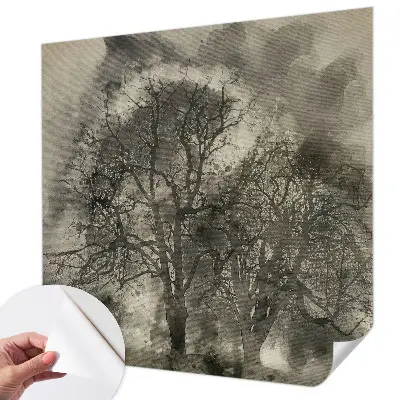 Papier peint photographique sur tissu non tissé Arbres mystérieux