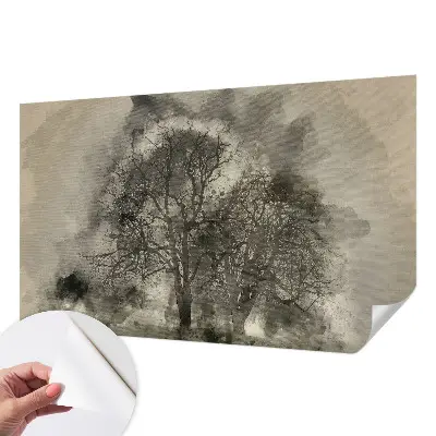 Papier peint photographique sur tissu non tissé Arbres mystérieux