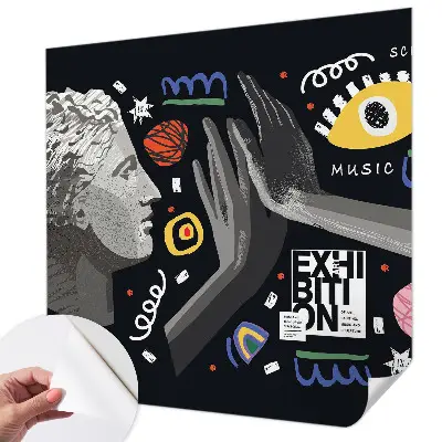 Papier peint intissé Une exposition colorée