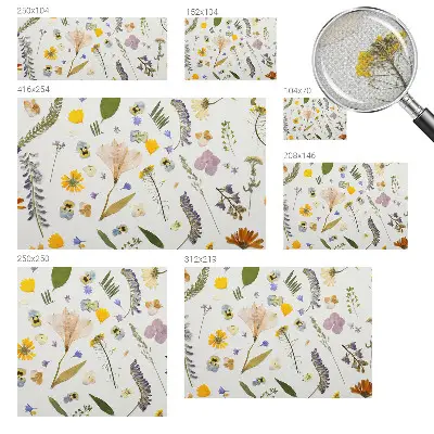Papier peint photographique intissé fleurs printanières
