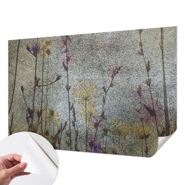 Papier peint photo sur tissu non tissé fleurs sauvages