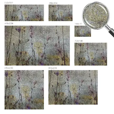 Papier peint photo sur tissu non tissé fleurs sauvages