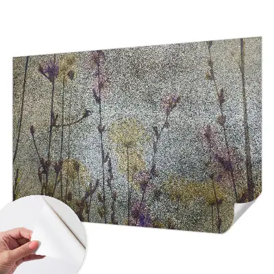 Papier peint photo sur tissu non tissé fleurs sauvages