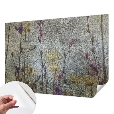 Papier peint photo sur tissu non tissé fleurs sauvages