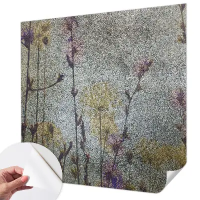 Papier peint photo sur tissu non tissé fleurs sauvages