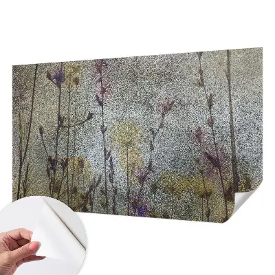 Papier peint photo sur tissu non tissé fleurs sauvages