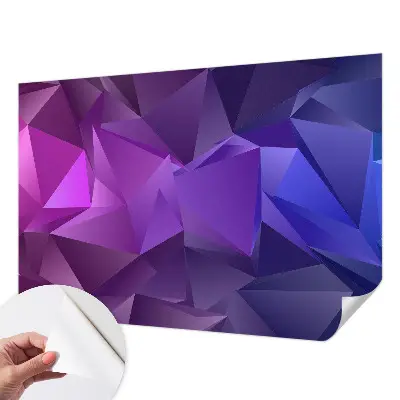 Papier peint intissé imprimé Triangles violets
