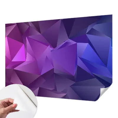 Papier peint intissé imprimé Triangles violets