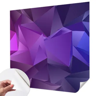 Papier peint intissé imprimé Triangles violets