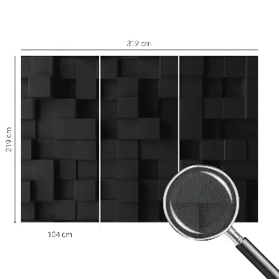 Papier peint photographique sur tissu non tissé Cubes tridimensionnels