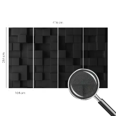 Papier peint photographique sur tissu non tissé Cubes tridimensionnels
