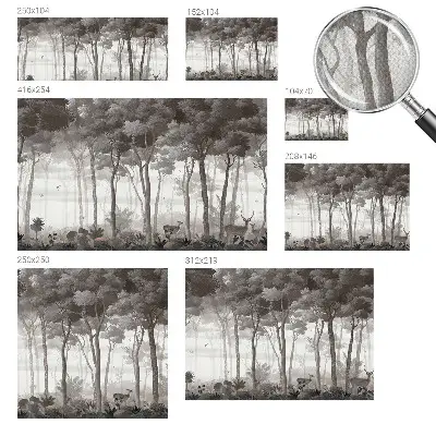 Papier peint photographique intissé magie de la forêt