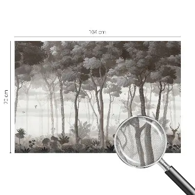 Papier peint photographique intissé magie de la forêt