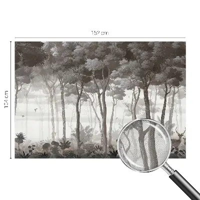 Papier peint photographique intissé magie de la forêt