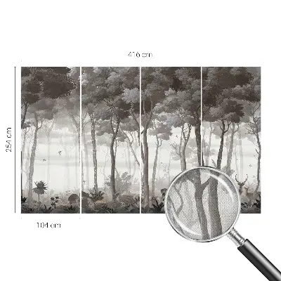 Papier peint photographique intissé magie de la forêt