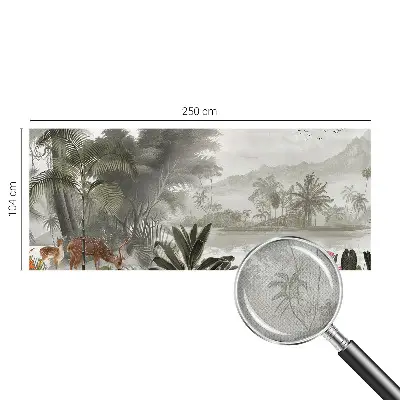 Papier peint intissé oasis tropicale