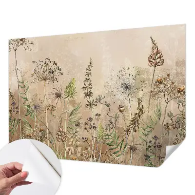 Papier peint photo grand format pour le mur fleurs rustiques