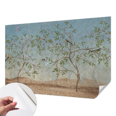 Papier peint tendance chambre adulte Vtáky v stromoch