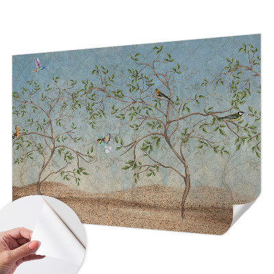 Papier peint tendance chambre adulte Vtáky v stromoch