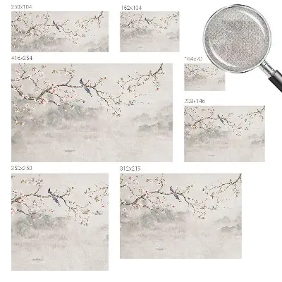 Papier peint intissé paysage oriental