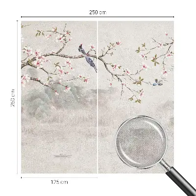 Papier peint intissé paysage oriental