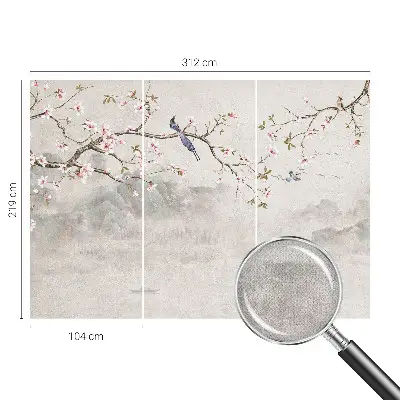 Papier peint intissé paysage oriental