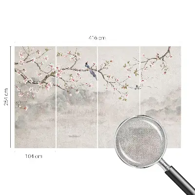 Papier peint intissé paysage oriental