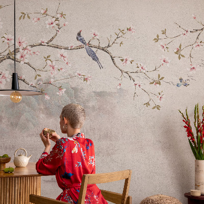 Papier peint tête de lit chambre adulte Orientálna krajina