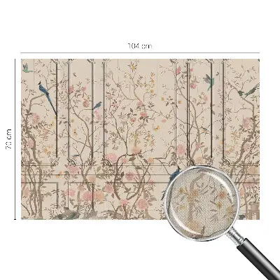 Papier peint photo grand format pour le mur Oiseaux et fleurs