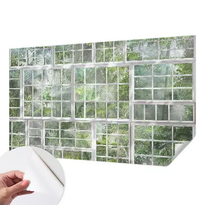 Papier peint photo sur tissu non tissé Forêt verte