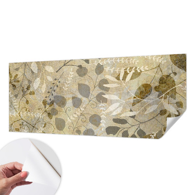 Déco papier peint salon Listy vetvičky