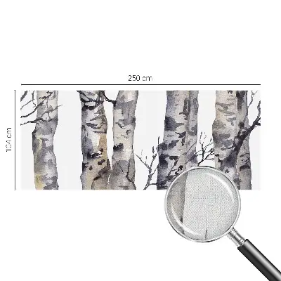 Papier peint intissé imprimé forêt de trembles