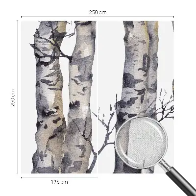 Papier peint intissé imprimé forêt de trembles