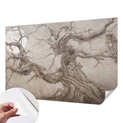 Papier peint tendance chambre adulte Nočné vtáky