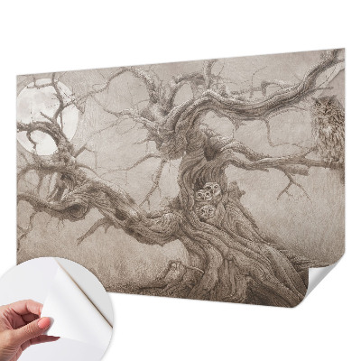 Papier peint tendance chambre adulte Nočné vtáky