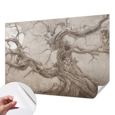 Papier peint tendance chambre adulte Nočné vtáky