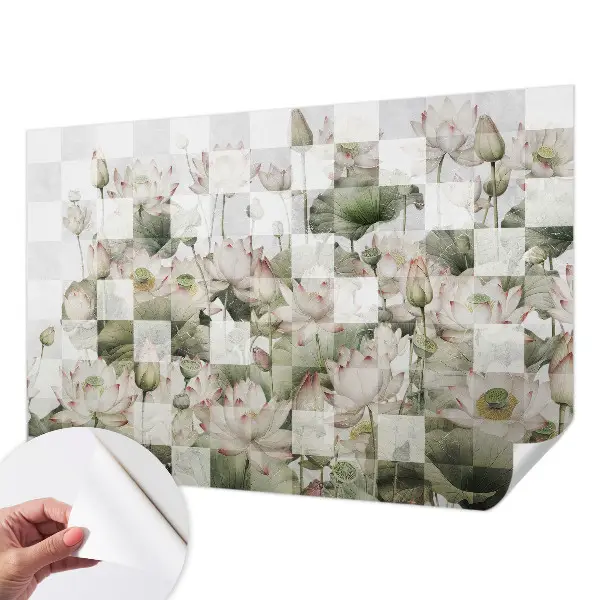 Papier peint photographique sur tissu non tissé Motifs de lotus