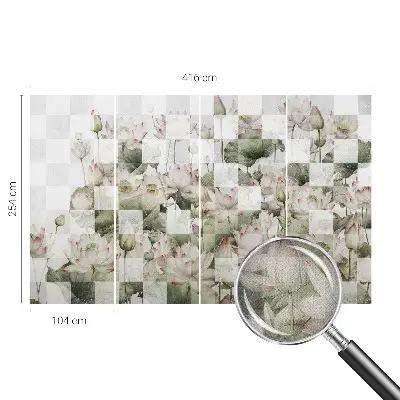 Papier peint photographique sur tissu non tissé Motifs de lotus