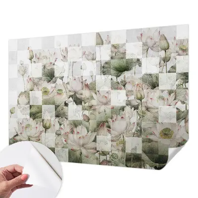 Papier peint photographique sur tissu non tissé Motifs de lotus