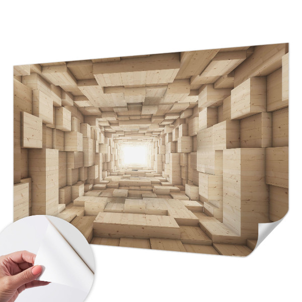 Papier peint panoramique adhésif Drevený tunel