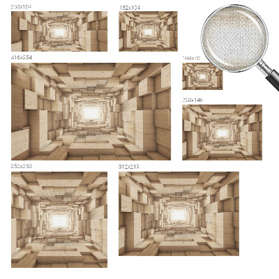 Papier peint panoramique adhésif Drevený tunel