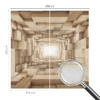 Papier peint panoramique adhésif Drevený tunel