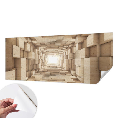 Papier peint panoramique adhésif Drevený tunel