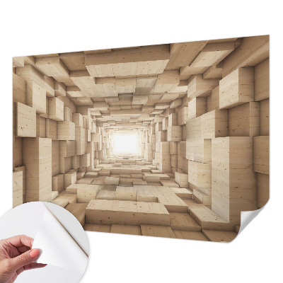 Papier peint panoramique adhésif Drevený tunel