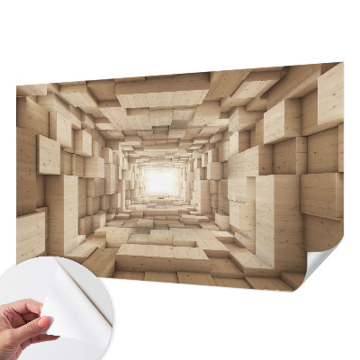 Papier peint panoramique adhésif Drevený tunel