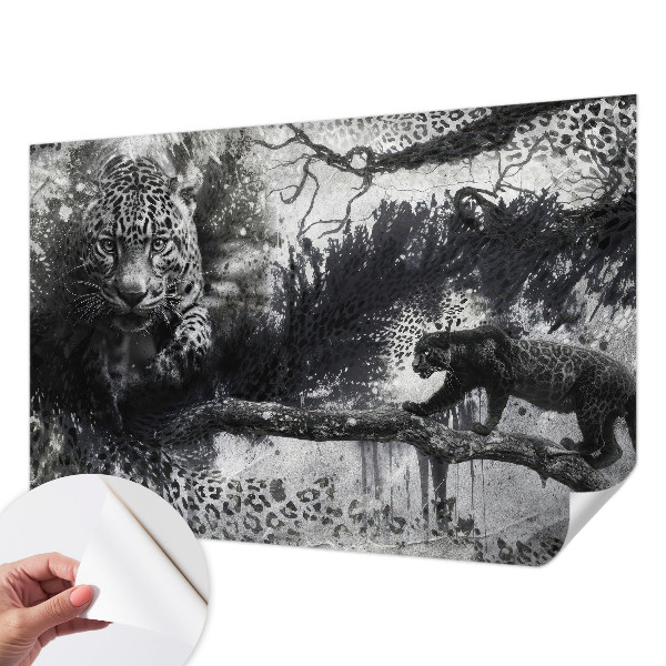 Papier peint adhésif Abstraktné leopardy